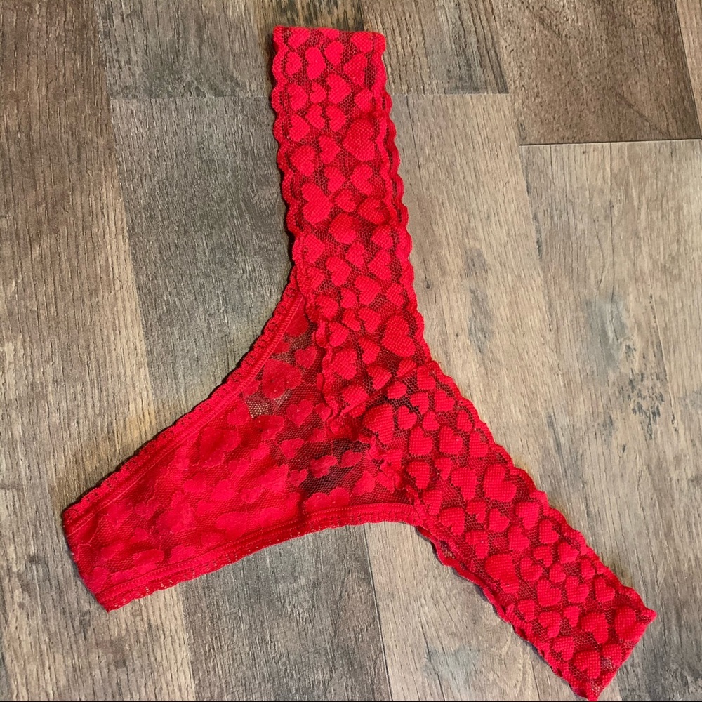 VS Vintage the Lacie heart lace thong panty